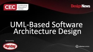 CEC – UML-Based Software Architecture Design