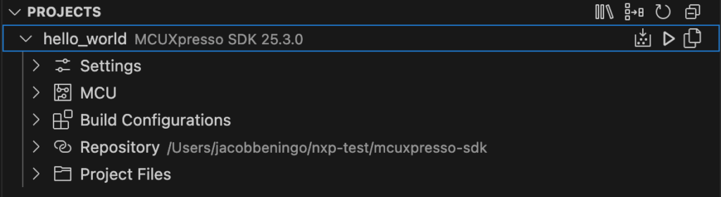 MCUXpresso SDK VS Code